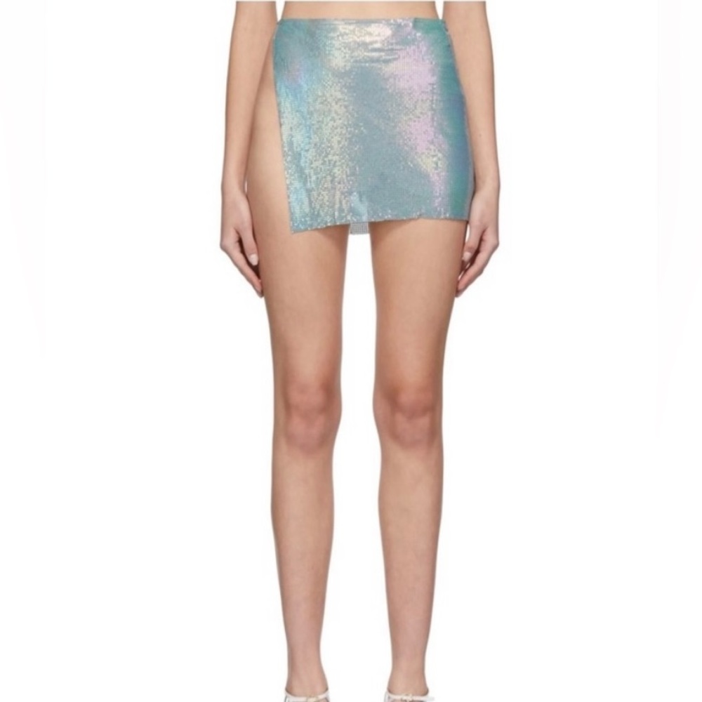 NWT Poster girl micro wrap iridescent chain mail skirt! ❤️